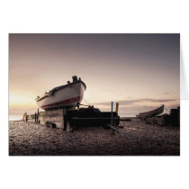 Fishing Boat Sunrise Card