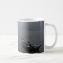 Fishing boats at twilight on the Danshui River Coffee Mug