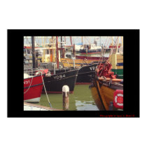 Fishing Boats in Volendam, Netherlands posters