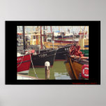 Fishing Boats in Volendam, Netherlands Poster