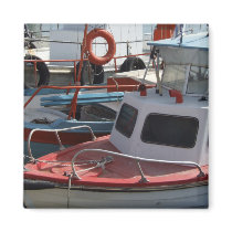 Fishing Boats Magnet by emele1 Fishing Boats Magnet