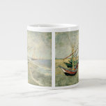 Fishing Boats on the Beach by Vincent van Gogh Jumbo Mug