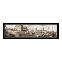 Fishing Boats Panama Photo 1909 posters by lc_panoramicphotos Fishing Boats Panama Photo 1909 posters