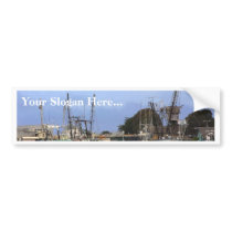 Fishing Boats Piers Docks bumper stickers