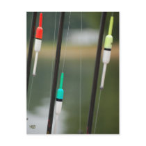 Fishing Bobbers Postcard