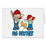 Fishing Buddies Big Brother Greeting Card