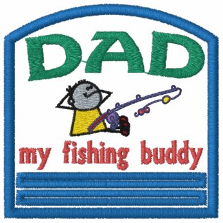 Fishing Buddy Dad Embroidered Shirt embroideredshirt
