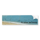 standard_bumpersticker - Fishing poles over the ocean standard_bumpersticker - Fishing poles over the ocean