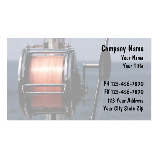 Fishing Business Cards (front side)