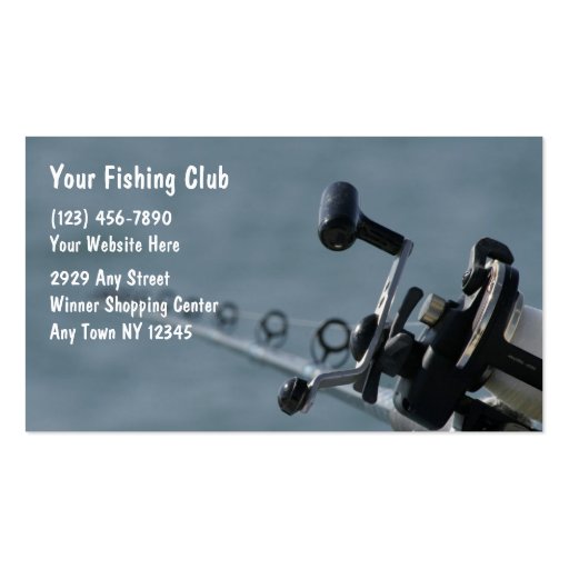 Fishing Business Cards (front side)