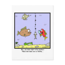 Fishing Cartoon: Lures Postcard