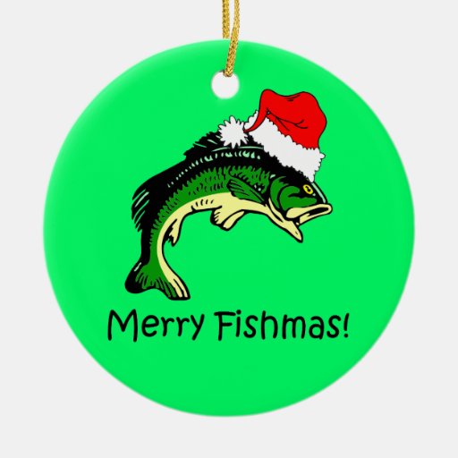 fishing Christmas Christmas Ornaments