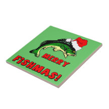fishing Christmas Tiles