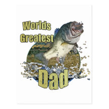 Fishing Dad Postcard