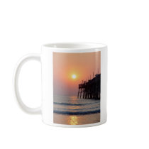Fishing Daytona Beach Sunglow Pier Sunrise Mug