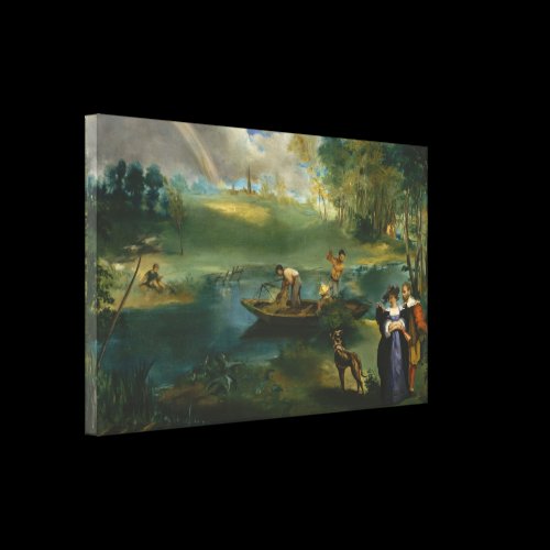 Fishing -  Édouard Manet Stretched Canvas Prints