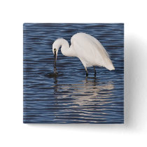 Fishing Egret Pin
