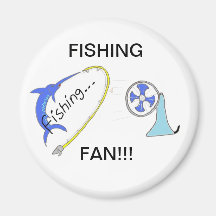 Fishing fan products refrigerator magnet