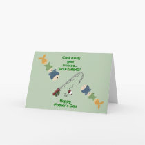 Fishing Father's Day Card cards
