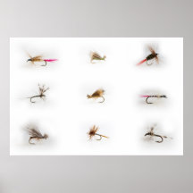 Fishing flies posters