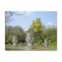 Fishing Frogs postcards