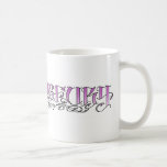Fishing Fury Coffee Mug (pink on white)