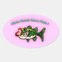 Fishing Girls Sticker
