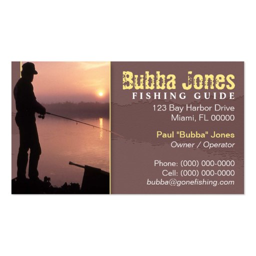 Fishing Guide Business Card