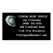 Fishing guide business card