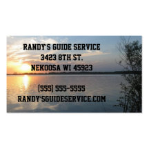 Fishing guide business cards