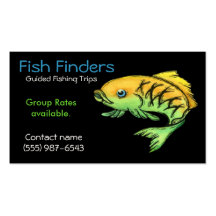 Fishing Guide, Trips or  Tours Service Business Card Templates