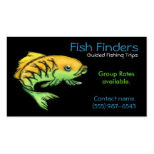 Fishing Guide, Trips or  Tours Service Business Card Templates