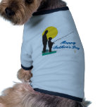 Fishing Happy Father's Day Dog T-shirt