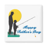 Fishing Happy Father's Day Refrigerator Magnets
