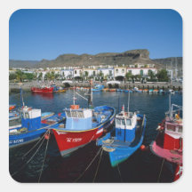 Fishing Harbor, Puerto de Mogan, Gran Canaria, Stickers