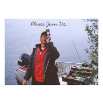 Fishing Home Movie Invitation invitations