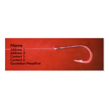Fishing Hook Business Cards