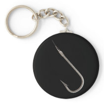 Fishing hook key chain