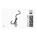 Fishing hook stamp