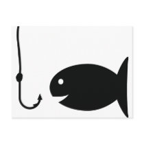 fishing icon postcards