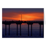 Fishing In Ocean Beach Card