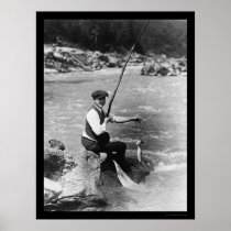 Fishing in the Potomac River 1919 Posters