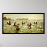 Fishing in the Soo Canal at Sault Ste. Marie 1901 posters