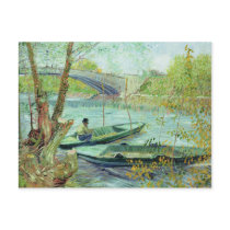 Fishing in the Spring. Pont de Clichy, 1887 Post Cards