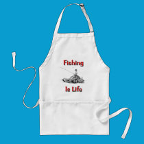 Fishing Is Life aprons