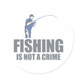 Fishing Is Not A Crime Sticker