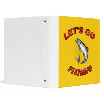 FISHING ,LETS GO ring binder