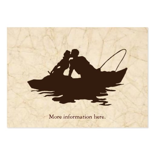 Fishing Lovers Hotel Accommodation Enclosure Cards Business Card Templates (back side)