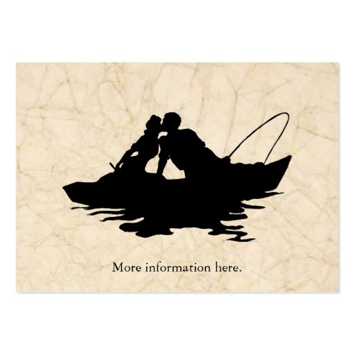 Fishing Lovers Hotel Accommodation Enclosure Cards Business Card Template (back side)