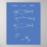 Fishing Lure 1964 Patent Art Blueprint Poster